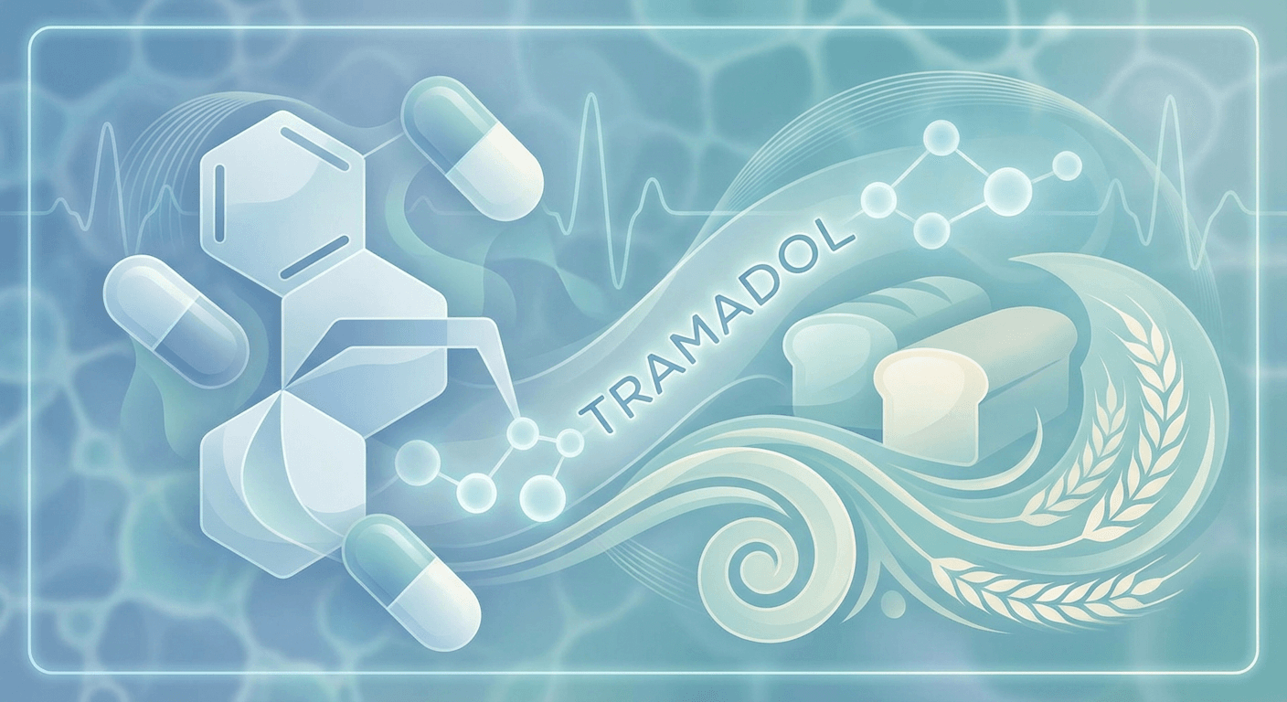 Medical illustration for Based on PubMed | Can I take tramadol with bread, or does eating bread interfere with tramadol absorption or increase side effects? - Persly Health Information