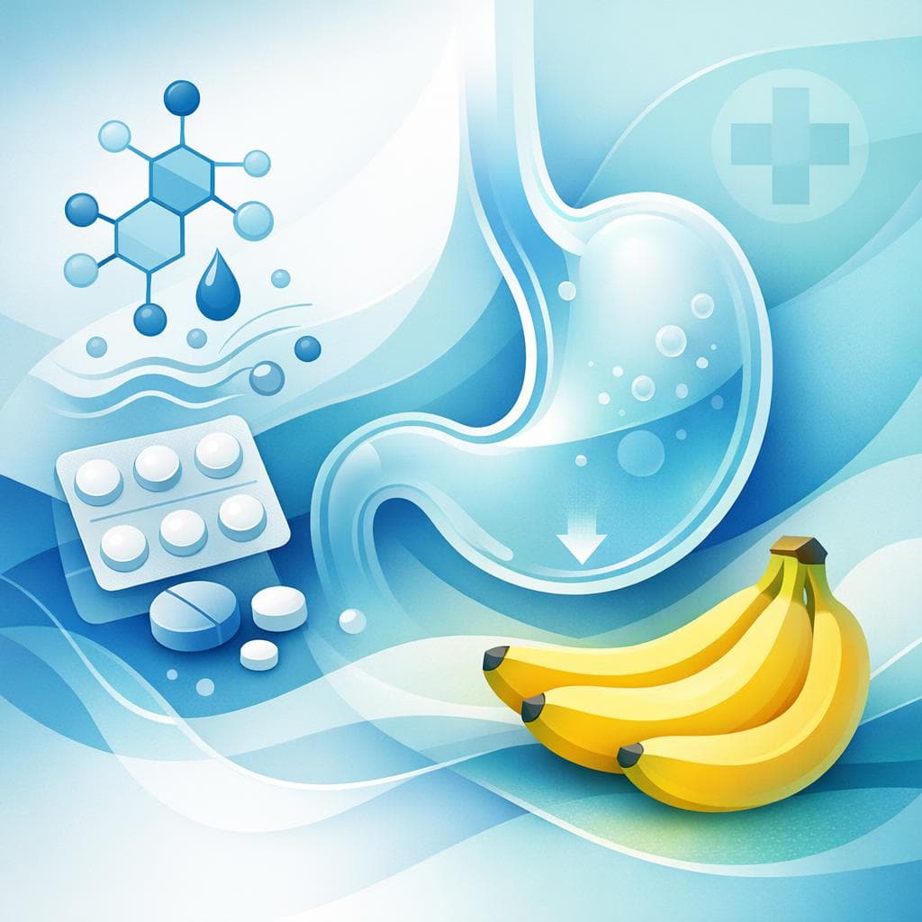 Medical illustration for Based on NIH | Is it safe to eat bananas on an empty stomach while taking warfarin, or could this affect warfarin absorption or my INR? - Persly Health Information