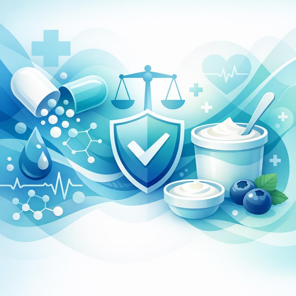 Medical illustration for Based on NIH | Is it safe to eat yogurt while taking warfarin, or can yogurt interact with warfarin and affect INR or bleeding risk? - Persly Health Information